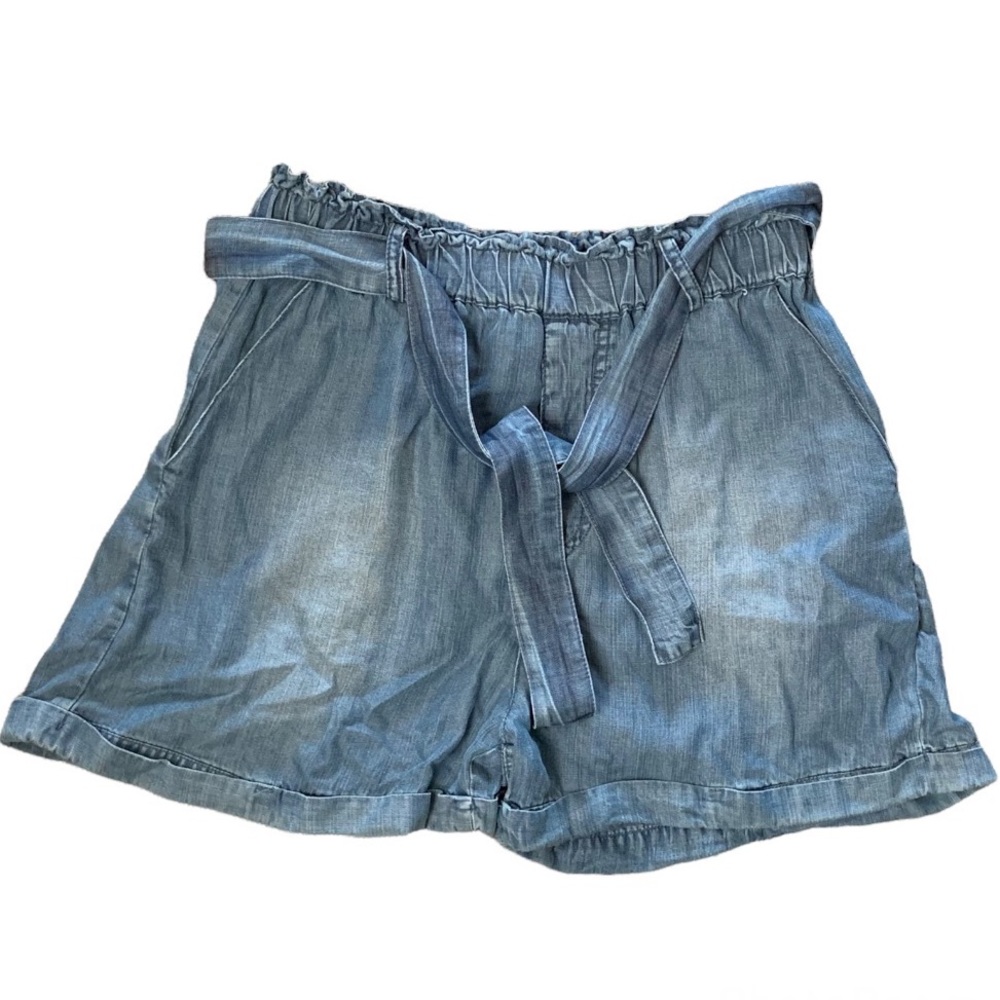 Velvet Heart Paper Bag Tie Waist Shorts